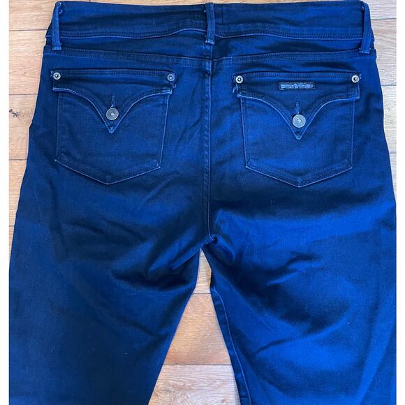 Hudson Women’s High Rise Flare Jeans Dark Wash‎ Double Button Fly Size 32 - Picture 6 of 7